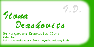 ilona draskovits business card